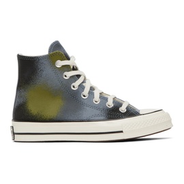컨버스 Converse Blue Chuck 70 Spray Paint Sneakers 231799F127135