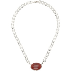 Corali Silver Embleme Grande Chain Necklace 241396F023002