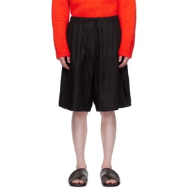 Cordera Black Oversize Shorts 241909M193000