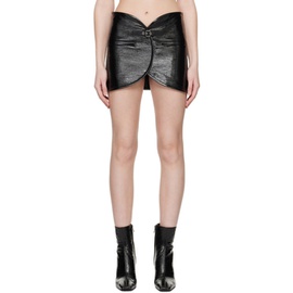 Courreges Black Ellipse Miniskirt 241783F090010