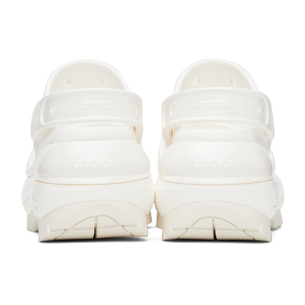 크록스 Crocs White Mega Crush Sandals 232209F124006