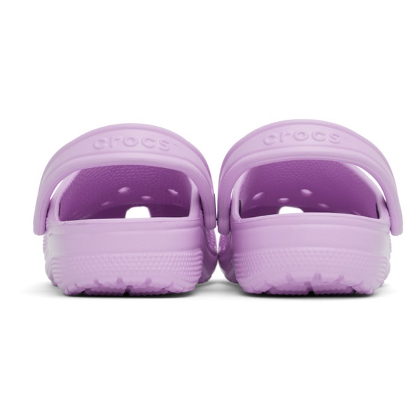 크록스 Crocs Purple Classic Clogs 231209F121007