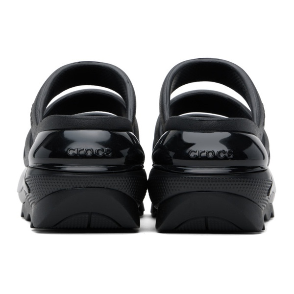 크록스 Crocs Black Mega Crush Triple Strap Sandals 242209F124005