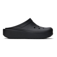 Crocs Black Classic Blunt Toe Clogs 241209F121007