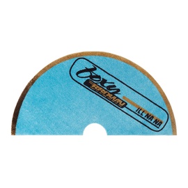 Curves by Sean Brown Blue Half-Disc Floor Mat 221739M626000