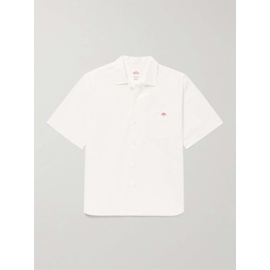 DANTON Logo-Embroidered Cotton-Poplin Shirt 1647597308398735