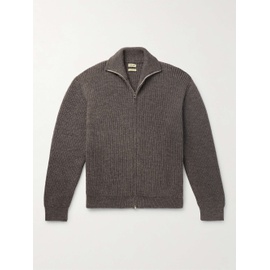 DE BONNE FACTURE Ribbed Wool and Alpaca-Blend Zip-Up Sweater 1647597311020773