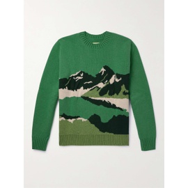 DE BONNE FACTURE Jacquard-Knit Wool Sweater 1647597311020701