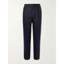 DE PETRILLO Straight-Leg Pleated Wool-Blend Flannel Suit Trousers 1647597323006754