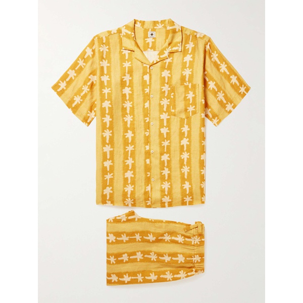 DESMOND & DEMPSEY Printed Cotton-Voile Pyjama Set 1647597302296770