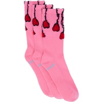 DOUBLESOUL Three-Pack Pink Gaetano Pesce Socks 242259M220001