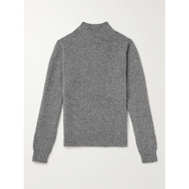 DRAKE Brushed Shetland Wool Mock-Neck Sweater 1647597323019499
