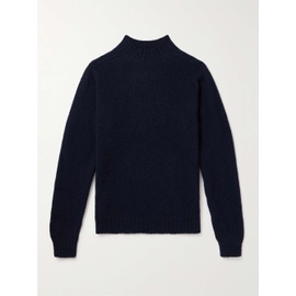 DRAKE Brushed Shetland Wool Mock-Neck Sweater 1647597323019505