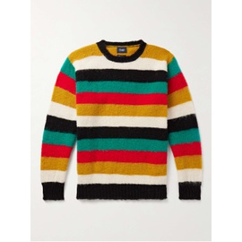 DRAKE Striped Brushed-Wool Sweater 1647597323019497