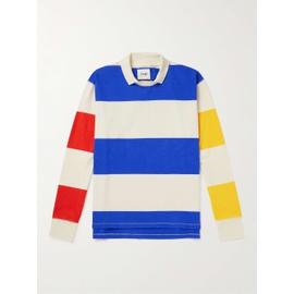 DRAKE Colour-Block Cotton-Jersey Polo Shirt 1647597323019500