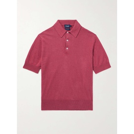 DRAKE Linen and Cotton-Blend Polo Shirt 1647597309963414
