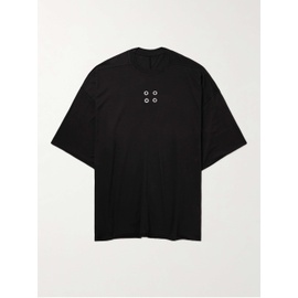 DRKSHDW BY 릭 오웬스 RICK OWENS Tommy Embellished Cotton-Jersey T-Shirt 1647597315695638