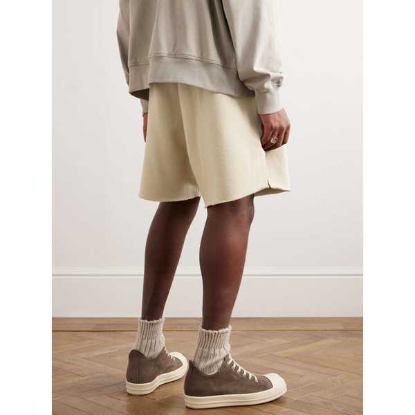  DRKSHDW BY 릭 오웬스 RICK OWENS Garment-Dyed Cotton-Jersey Drawstring Shorts 1647597329117696