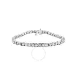 Diamond Muse 1.00 Carat Real Diamond Circle Link Tennis Bracelet (J, I3) KB29378-DW28-S25