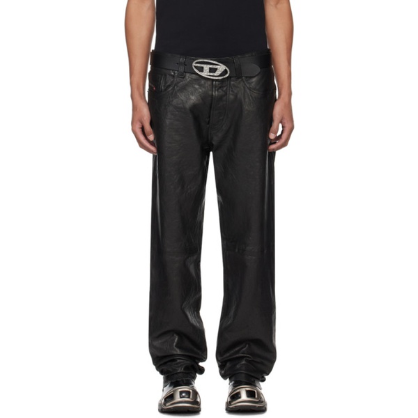 디젤 디젤 Diesel Black P-Macs-LTH Leather Pants 241001M189000