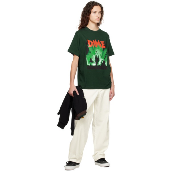  다임 Dime Green Speed Demons T-Shirt 232841F110012