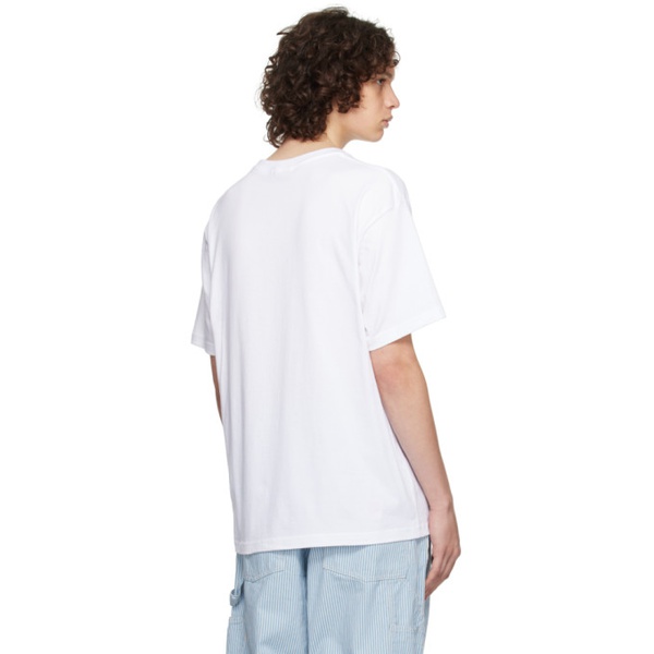  다임 Dime White Classic T-Shirt 241841M213009