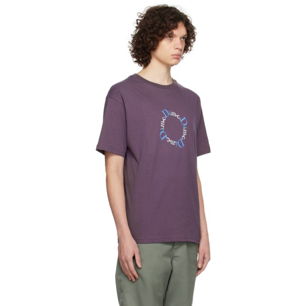  다임 Dime Purple Classic T-Shirt 241841M213020