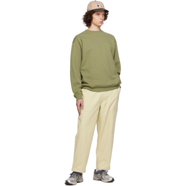  다임 Dime Green Classic Sweatshirt 241841M204012