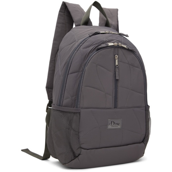  다임 Dime Gray Quilted Backpack 242841M166000