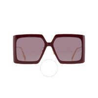 Bordeaux Square Ladies Sunglasses 디올 DIORSOLAR S2U CD40039U 66S 59
