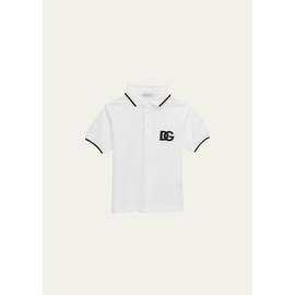 Dolce&Gabbana Boys Pique Polo Shirt with Logo Embroidery, Size 2-6 4445416