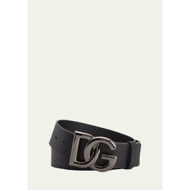 Dolce&Gabbana Mens DG-Logo Leather Buckle Belt 4209281
