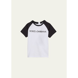 Dolce&Gabbana Kids Logo-Print Baseball T-Shirt, Size 12M-30M 4587062