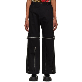 Dolce&Gabbana Black Zip Cargo Pants 222003M191019