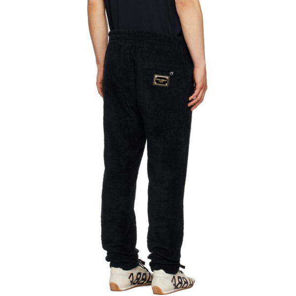 돌체앤가바나 Dolce&Gabbana Black Drawstring Sweatpants 231003M191024