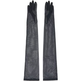 Dolce&Gabbana Gray Tulle Gloves 231003F012001