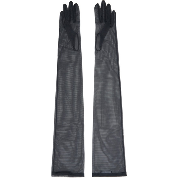 돌체앤가바나 Dolce&Gabbana Gray Tulle Gloves 231003F012001