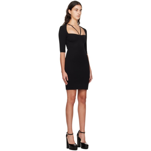 돌체앤가바나 Dolce&Gabbana Black Strap Minidress 232003F052004