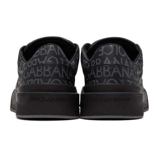 돌체앤가바나 Dolce&Gabbana Black New Roma Sneakers 232003M237040
