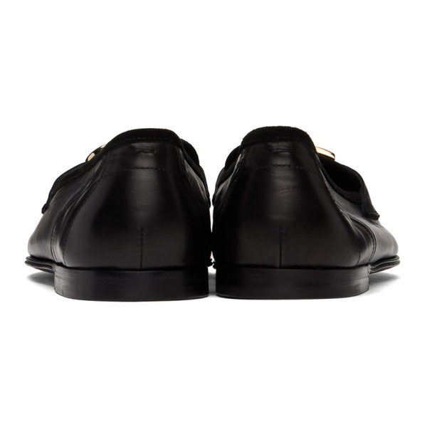 베르사체 Dolce&Gabbana Black Hardware Loafers 232003M231001