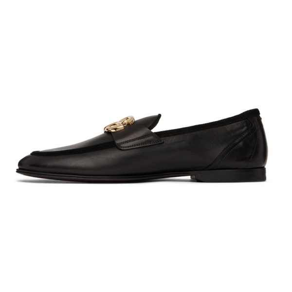베르사체 Dolce&Gabbana Black Hardware Loafers 232003M231001