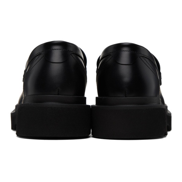 돌체앤가바나 Dolce&Gabbana Black Hardware Loafers 232003F121000