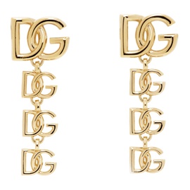 Dolce&Gabbana Gold Logo Earrings 241003F022006