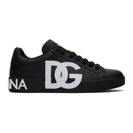 Dolce&Gabbana Black Portofino Sneakers 241003M237026