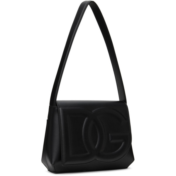 돌체앤가바나 Dolce&Gabbana Black Logo Shoulder Bag 241003F048014