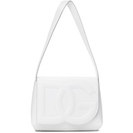 Dolce&Gabbana White Logo Shoulder Bag 241003F048017