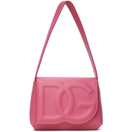 Dolce&Gabbana Pink Logo Shoulder Bag 241003F048018