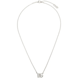 Dolce&Gabbana Silver DG Logo Necklace 241003M145002