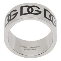 Dolce&Gabbana Silver Logo Ring 241003M147003