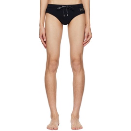 Dolce&Gabbana Black High-Cut Swim Briefs 241003M208003